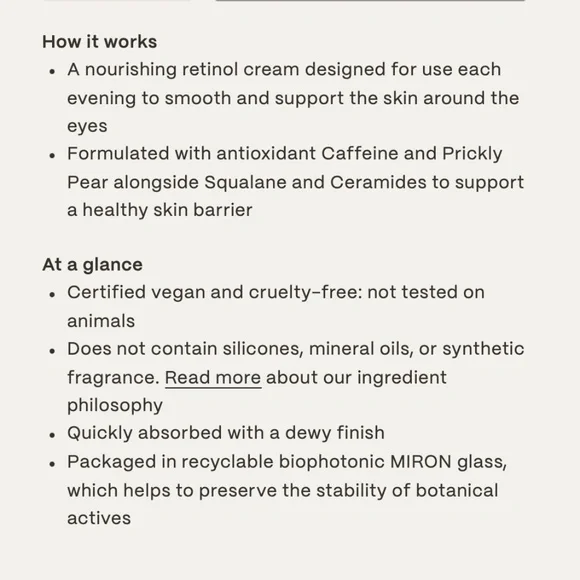 29 PALMS EYE CREAM - Mira Luna Eye Cream - $97 Retail